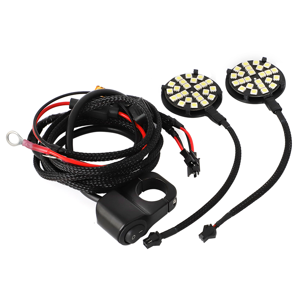 LED-Scheinwerfer-Kopflampen-Set für Yamaha Raptor 90 110 700R Grizzly 90 700 ATV-Scheinwerfer-Schalter, Kabelbaum, OEM-Objektiv