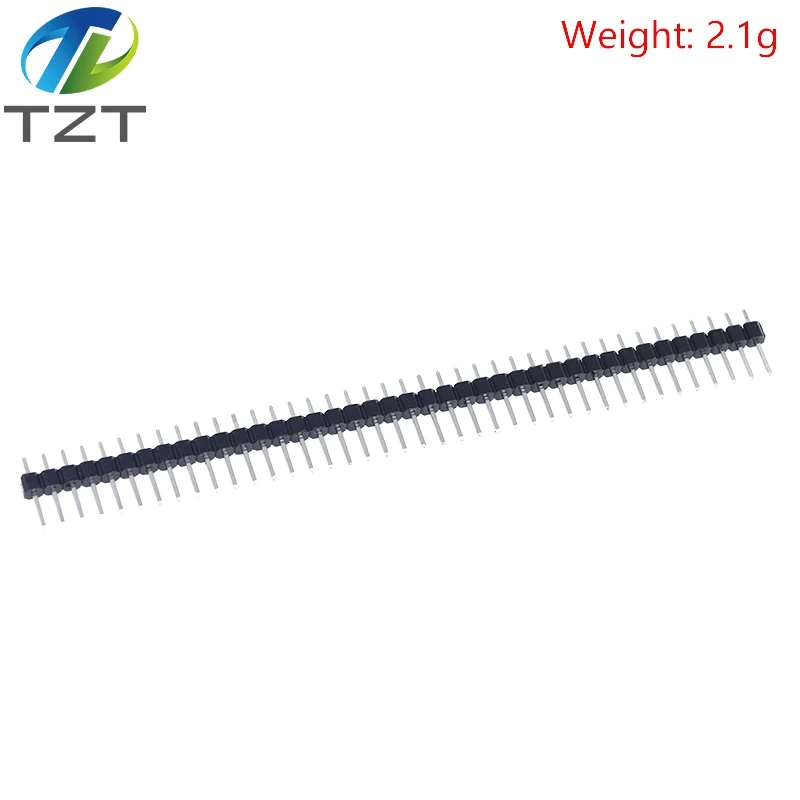 20pcs 10 pairs 40 Pin 1x40 Single Row Male and Female 2.54 Breakable Pin Header JST Connector Strip for Arduino Black