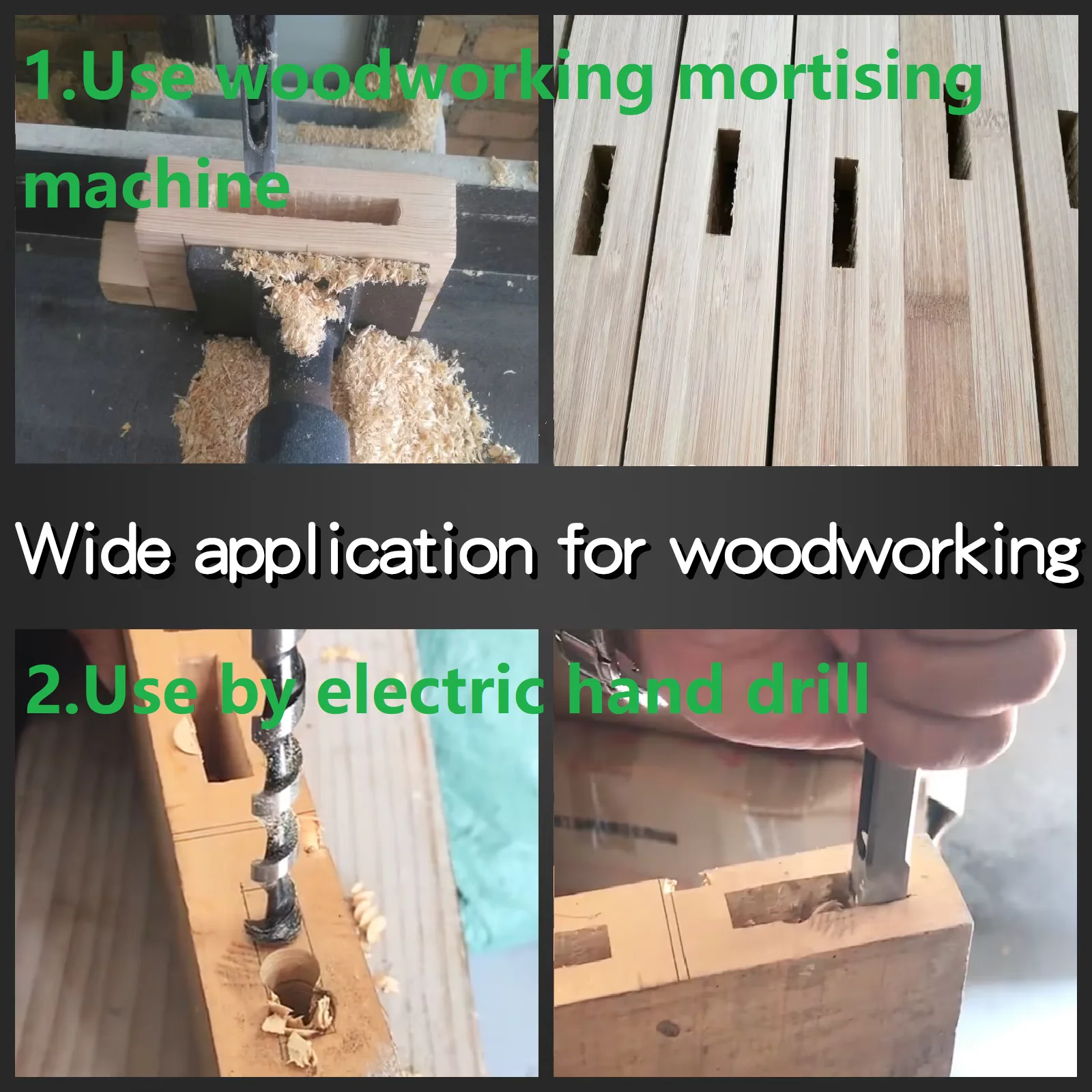 Gỗ Vuông Khoan Mortise Khoan Vuông Lõi Khoan Salad Mũi Khoan Gỗ