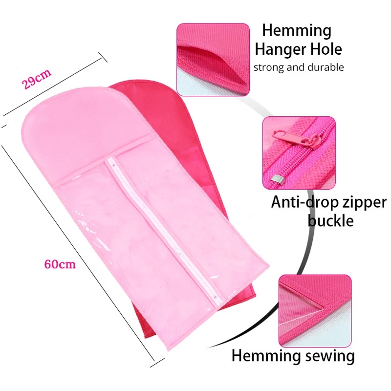 Bolsa de almacenamiento para extensiones de pelo, bolsa de almacenamiento con colgador para extensiones de pelo, con colgador