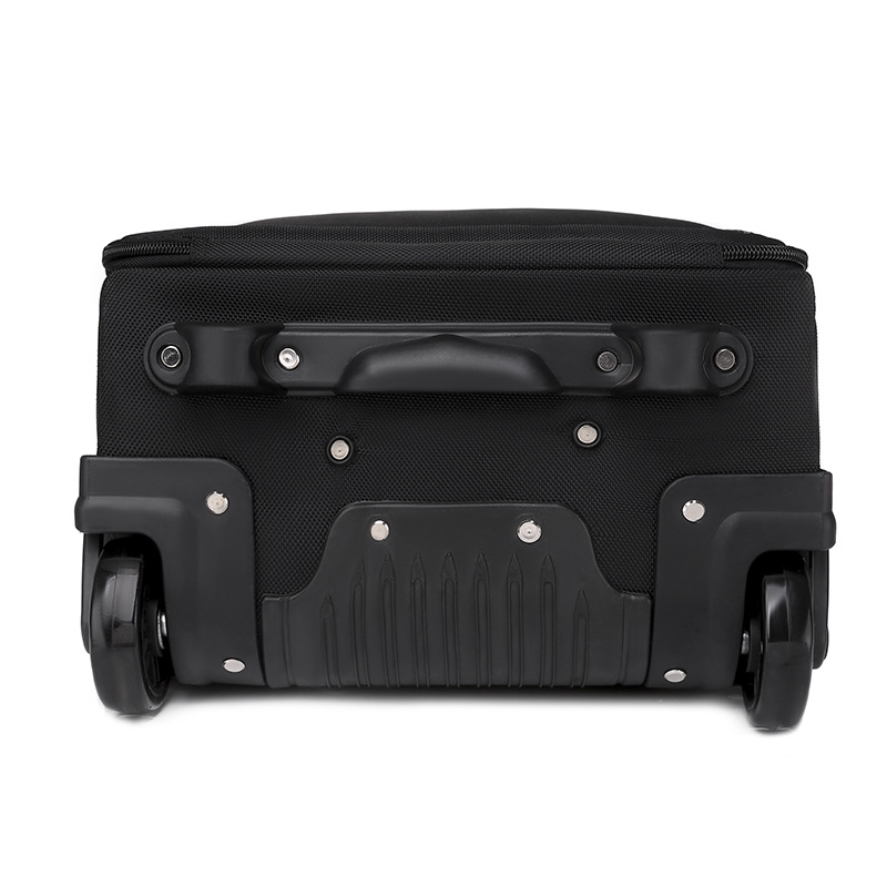 Rolling Backpack for Men Adults Business Carry on Luggage Laptop Wheeled Backpack Travel Suitcase Trolley Bag with Wheels,Black