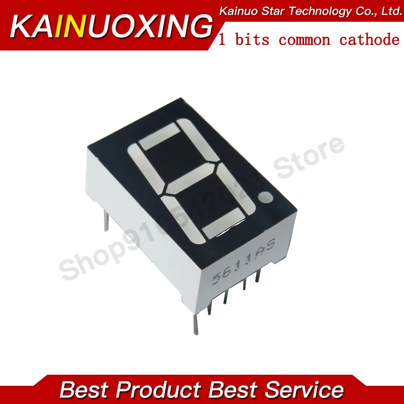 0,56-Zoll-LED-Anzeige 7 Segmente 1 Bit/2 Bit/3 Bit/4 Bit Ziffernröhre Rot Gemeinsame Kathode/Anode Digital 0,56 Zoll LED 7 Segment