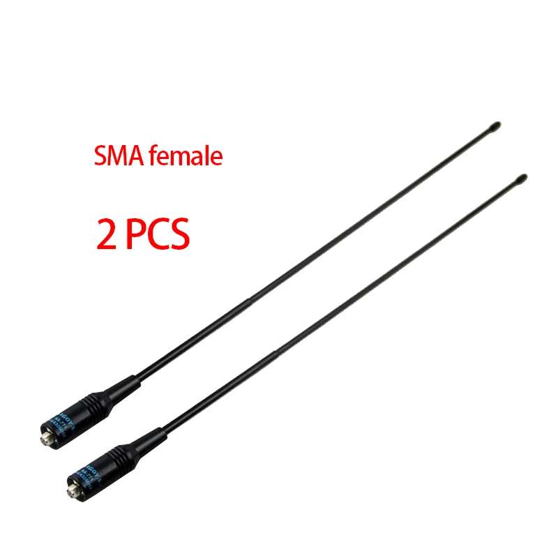 NA-771 SMA Nữ SMA-F Kép Rộng Ban Nhạc Ăng Ten Linh Hoạt VHF/UHF 144/430MHz Hai Cách Phát Thanh BAOFENG UV-5R BF-888S UV-82 Vv