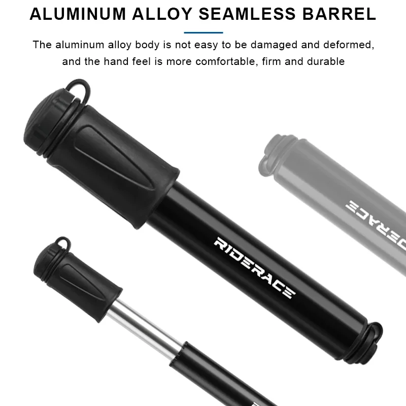 จักรยานปั๊มแบบพกพา Mini ขี่จักรยานมือปั๊มลมแรงดันสูง Ball Mountain MTB จักรยานยาง Inflator Schrader Presta วาล์ว