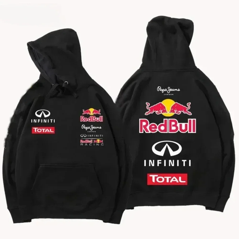Толстовки Racing Team Red Bull с принтом, пуловер, брендовые дизайнерские джоггеры с капюшоном, толстовка с длинными рукавами, женская уличная одежда, топы, одежда