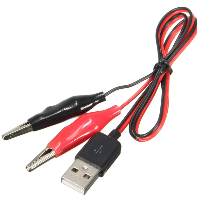 金属ワニ口クリップワニ電気クランププローブテスト用ワニテストクリップ USB アダプタマルチメータ車ホーム
