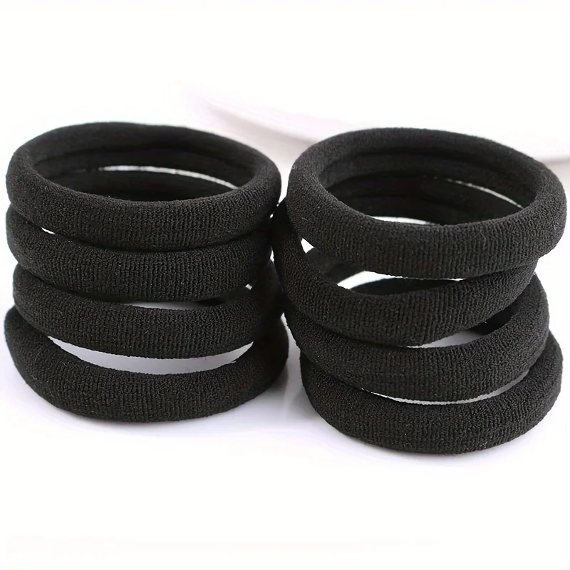 새로운 50 개/대 여자 여자 캔디 색상 나일론 기본 Scrunchie 헤어 타이 포니 테일 잡아 헤어 고무 밴드 패션 헤어 액세서리