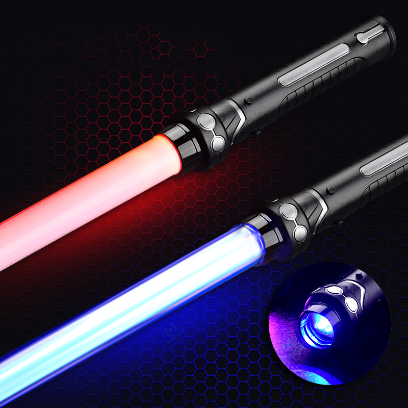 Novo 80/66cm sabre de luz duelo rgb espada laser brinquedos sabre de luz 7 cores crianças força fx foco blaster brinquedos jedi espada laser presente 2p