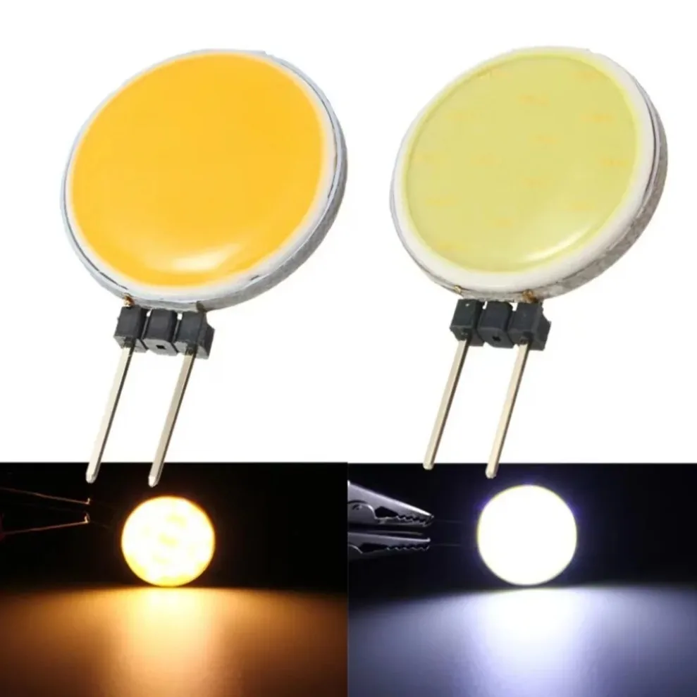 G4 LED Chip COB Bulb 5W 7W DC 12V SMD 5050 Bulb Light Cool White Warm White HeadLighting Replace Halogen Desk Wall Lamp