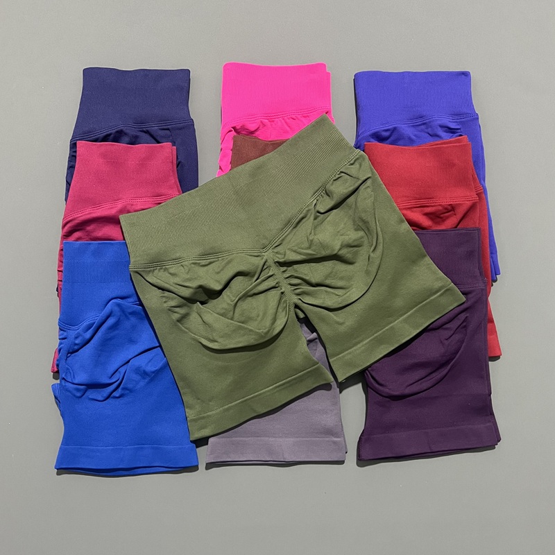 Ударные шорты 4,5 с низкой талией, женские бесшовные шорты для йоги, байкерские шорты для тренировок, эластичные шорты для фитнеса, спортивная одежда, шорты для спортзала