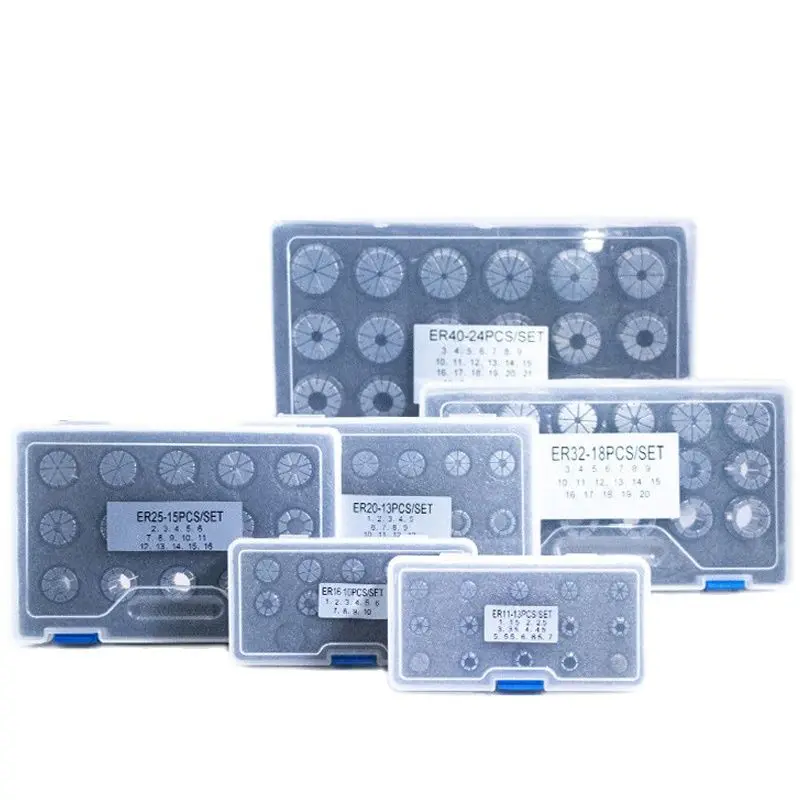 ER11 ER16 ER20 ER25 ER32 ER40 Set ER Lente Spantang 0.015mm 0.008mm voor CNC Freeshouder graveermachine Draaibank