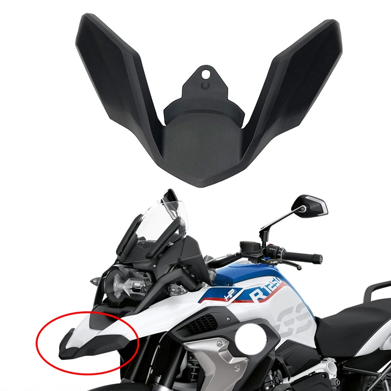 Para BMW R1250GS R1200GS LC R 1200 GS R 1250 GS 2018-2023 2021 2022 cubierta extensora de rueda de extensión de carenado de pico delantero de motocicleta