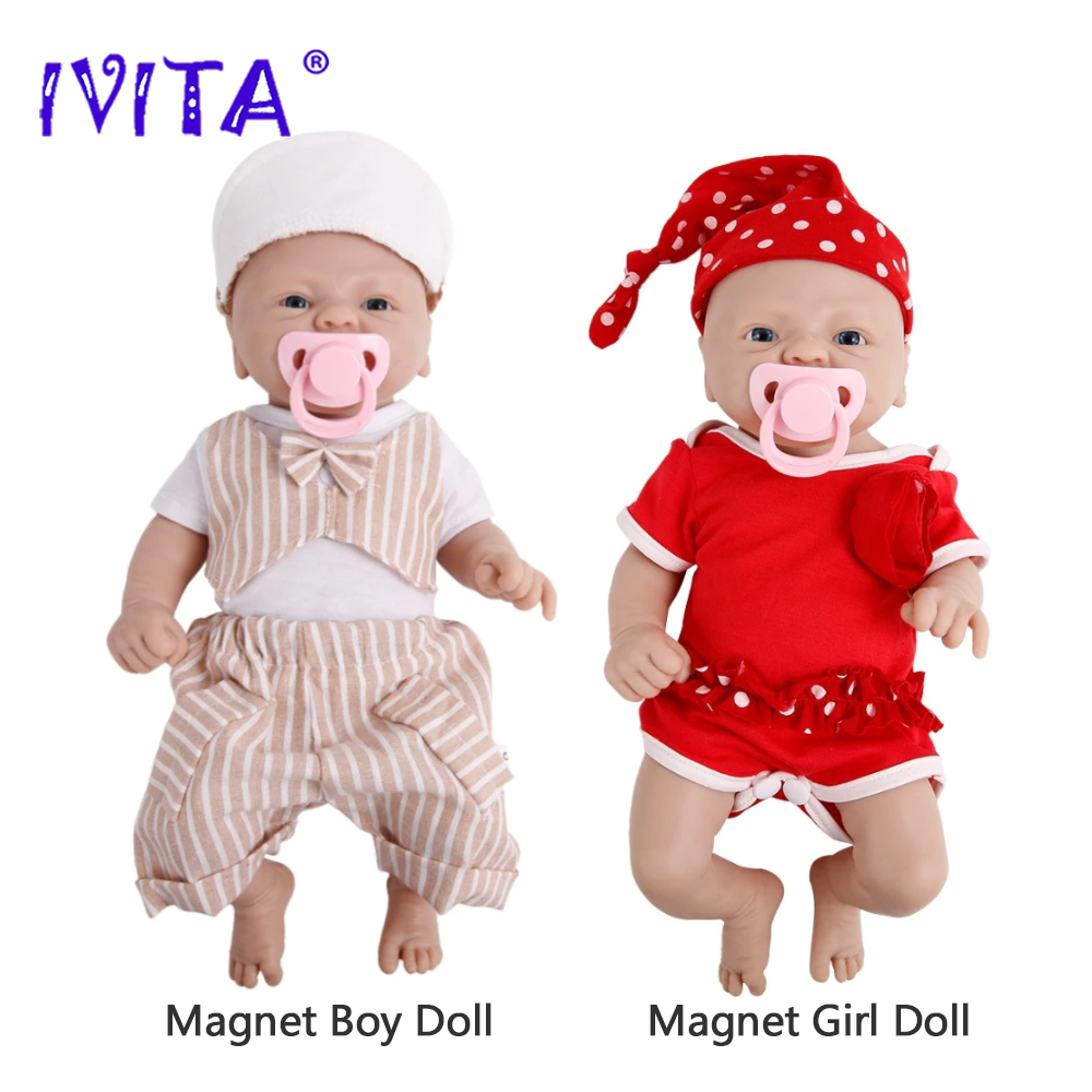 IVITA 100% ซิลิโคน Reborn ตุ๊กตาขายส่งของเล่นเด็กสมจริงเหมือนจริงทารกแรกเกิด DIY ทาสีตุ๊กตาชุดสําหรับของขวัญเด็ก