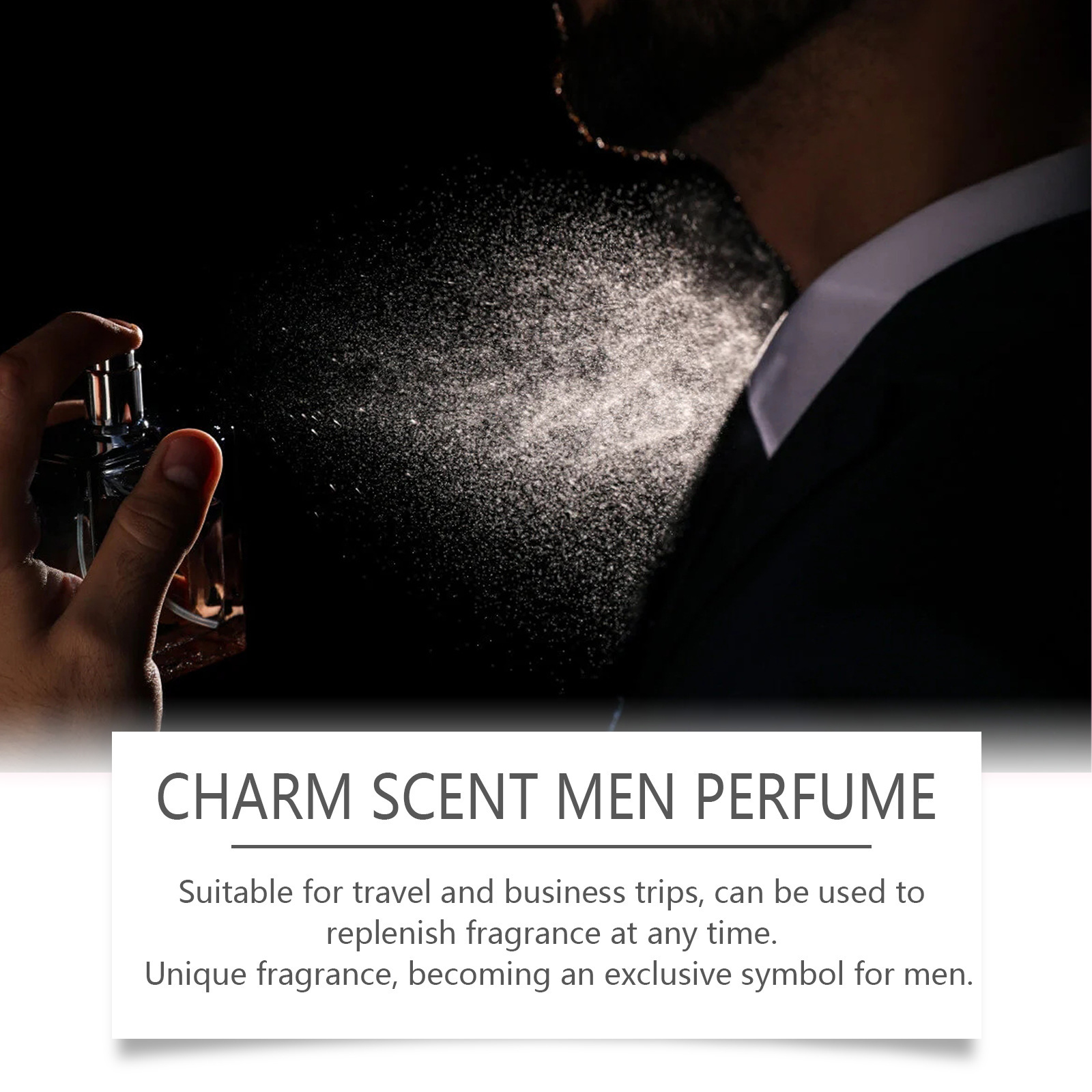 Spray de perfume de sândalo para homens e mulheres, feromona sem estimulação, perfume duradouro, data romântica, atrair fragrância