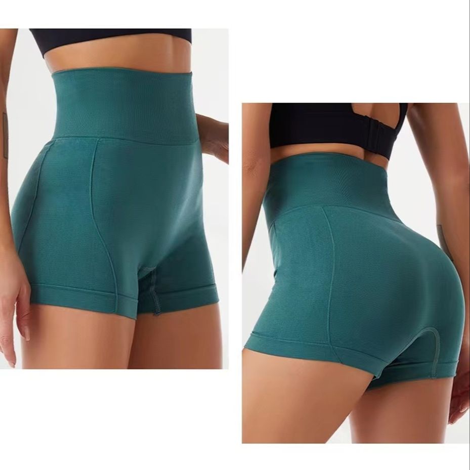 2023 Women High Waist Workout Yoga Shorts Seamless Fitness Scrunch Butt Running Sports Leggings Shapewear Training Pants