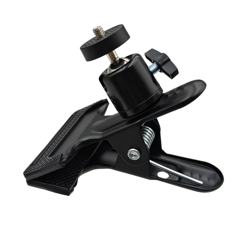 Metalen kogelkopklem met 1/4 "schroefgreep Clip Mount Camera Mobiele telefoonhouder Fotografieaccessoires voor fotostudio