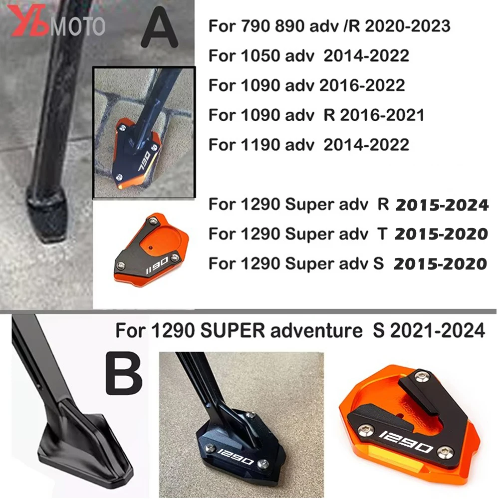 Para KTM 1290 890 790 1190 1090 1050 ADVENTURE super adv R S T accesorios de motocicleta soporte lateral extensión de pie