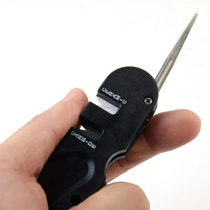 แบบพกพาทังสเตนเซรามิคคาร์ไบด์มีด Whetstone Sharpener เครื่องมือ Camp กลางแจ้งมีด Sharpener