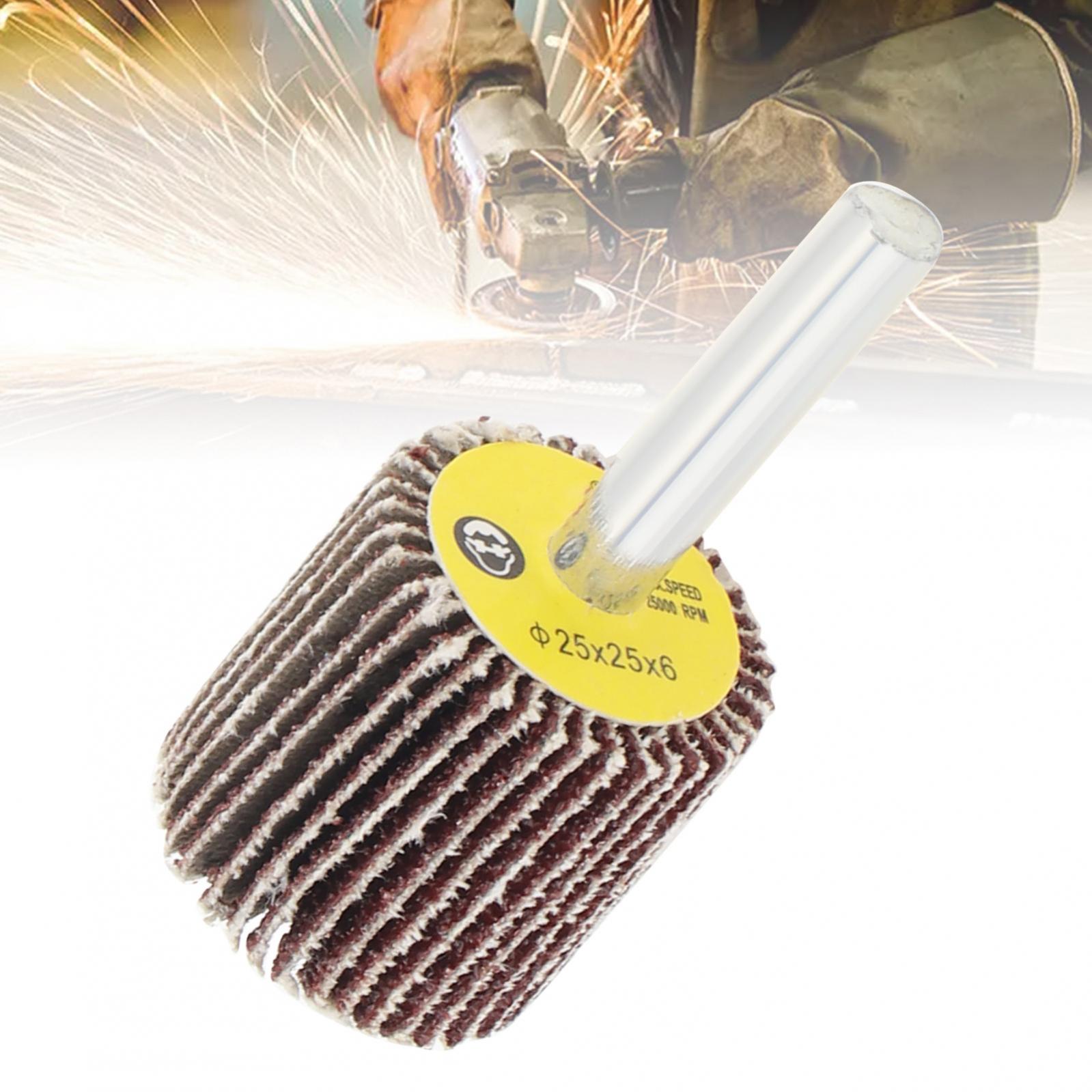 80 Grits Flap Wheel Sanding Paper Flap Wheel for Removing Rust Alumina Deburring Grinding Polishing Flat