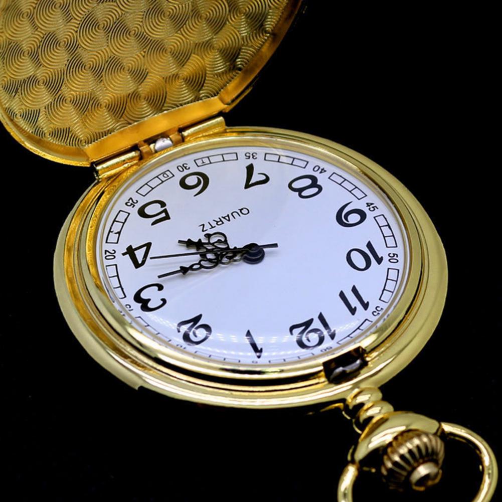 Flip Style Pocket Watch Vintage Mechanical Pocket Watch Necklace Pendant Clock Chain Retro Fob Watches Necklace Pendant Watch