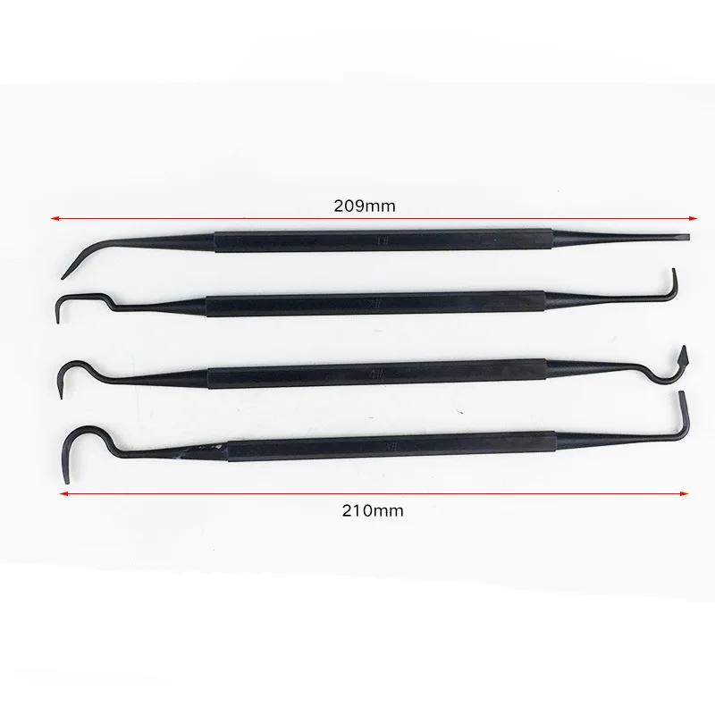 Allsome escova de fio de aço de ponta dupla e conjunto de picareta de náilon universal kit de limpeza de arma de caça ferramentas de limpeza de detalhamento de carro
