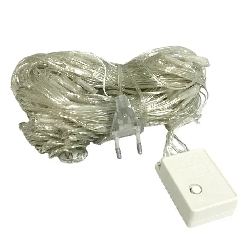 220V EU Plug 10M100LED กลางแจ้ง String Light Garlands ตกแต่งโคมไฟ Fairy สําหรับงานแต่งงานหน้าแรกวันหยุดไฟ