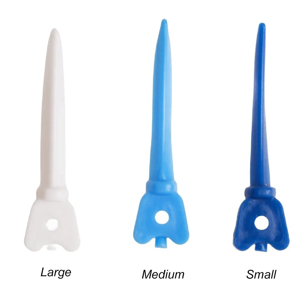 Dental Labor Tulwar Wedges Einweg-Schnittmatriziensystem Kunststoff Nachfüllzahnspaltkeil mit Loch Zahnmedizinmaterial