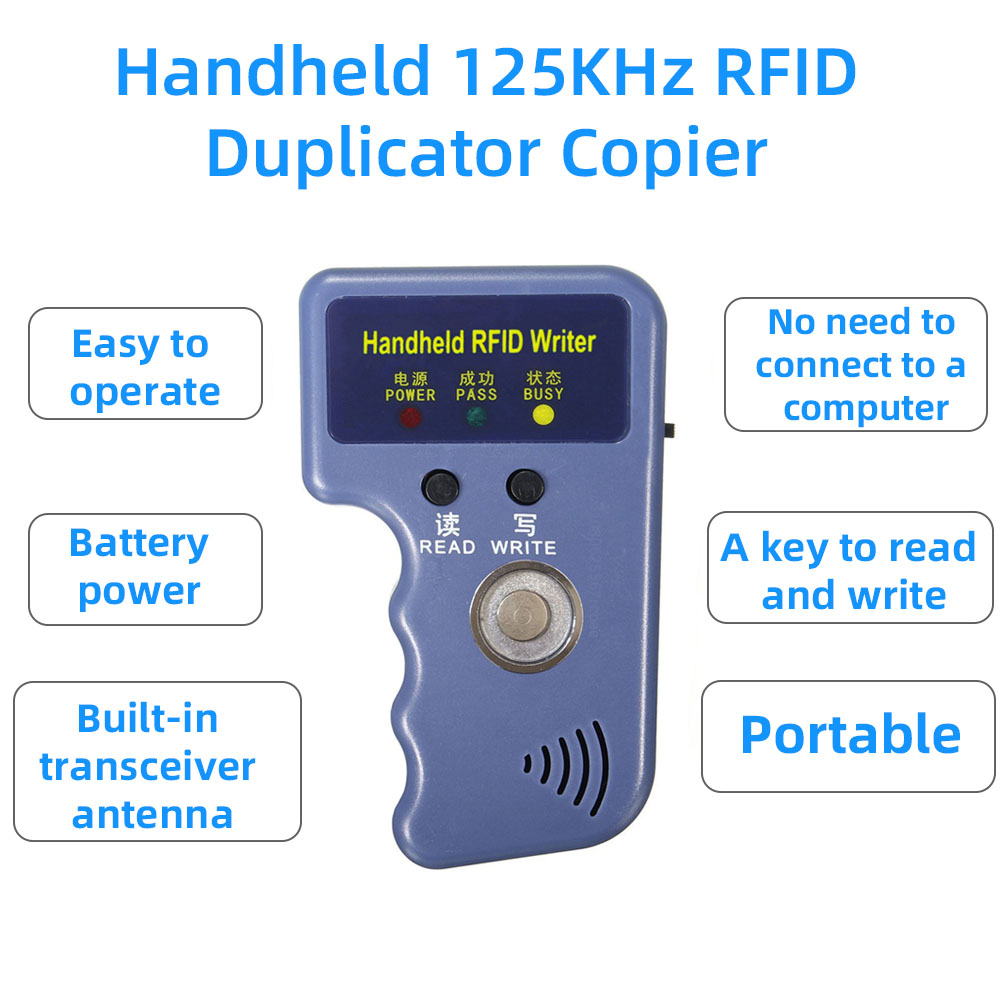 TM1990 TM 125 кГц RFID-дубликатор TM1990 ibutton DS-1990 I-Button Reader Ручной 125 кГц T5577 EM4305 EM4100 Ключи Тег-карта Копировальный аппарат