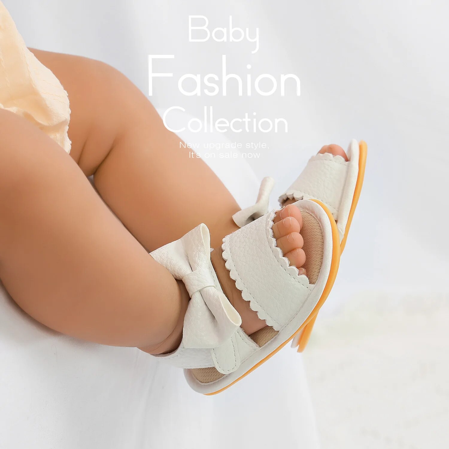 Meckior été bébé chaussures enfant en bas âge chaussures plates bébé sandales semelle en caoutchouc souple anti-dérapant nœud papillon berceau premier marcheur bébé garçons filles chaussures