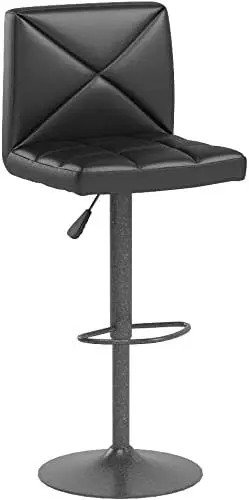 Bar Stools Set Of 2 Counter Height Swivel Stool Pu Leather Modern Height Adjustable Swivel Barstools Hydraulic Chair Bar Stools