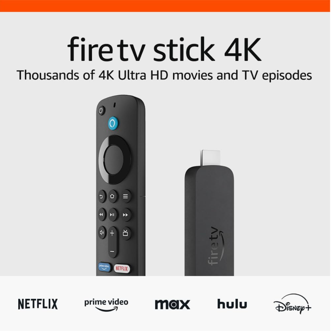 NUEVO Amazon Fire TV Stick 4K (modelo 2023) con búsqueda de Fire TV alimentada por IA, Wi-Fi 6, (sin baterías)