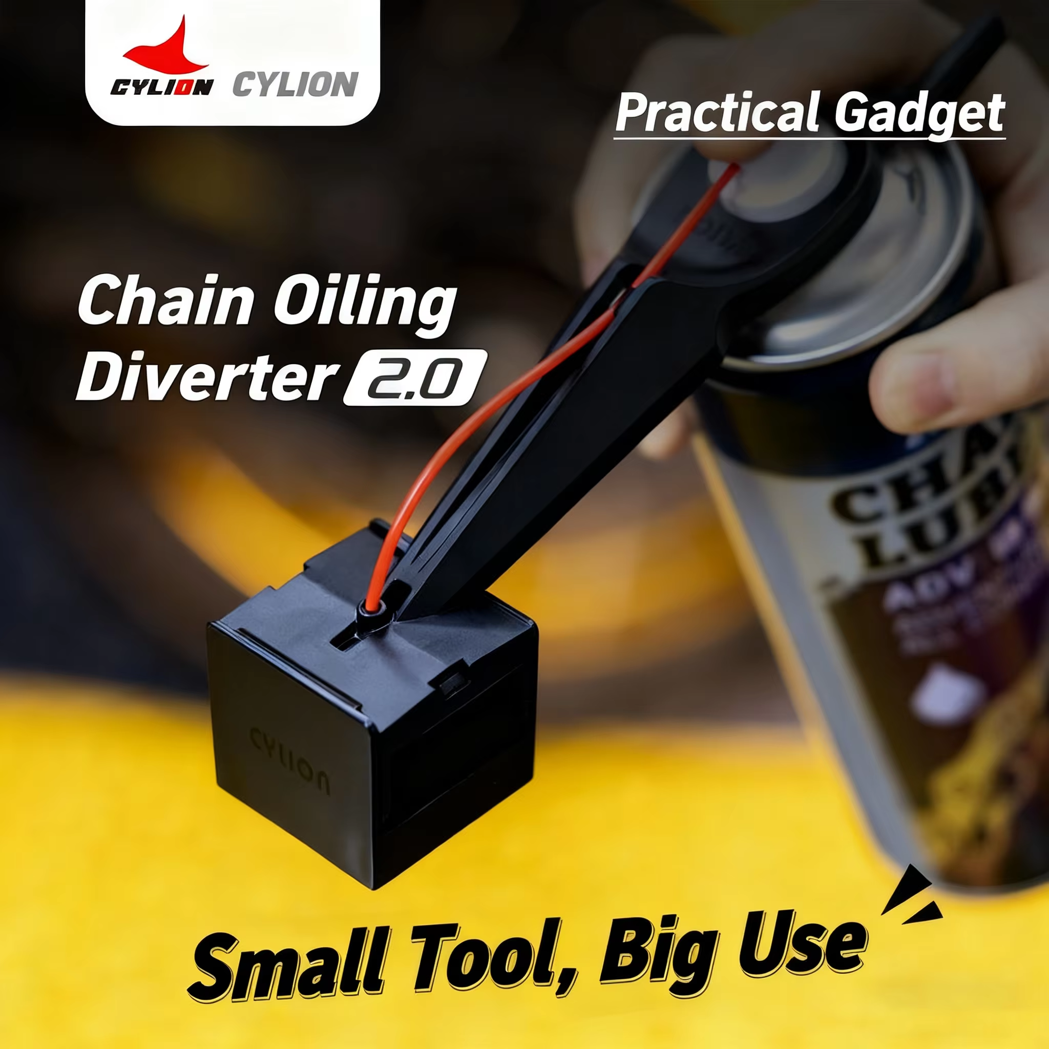 Upgrade 1/2PCS Motorcycle Chain Oiler Spray Lube Oiler Tool Mess-Free Chain Wax Chain Cleaner Attachment Chain Oil Applicator