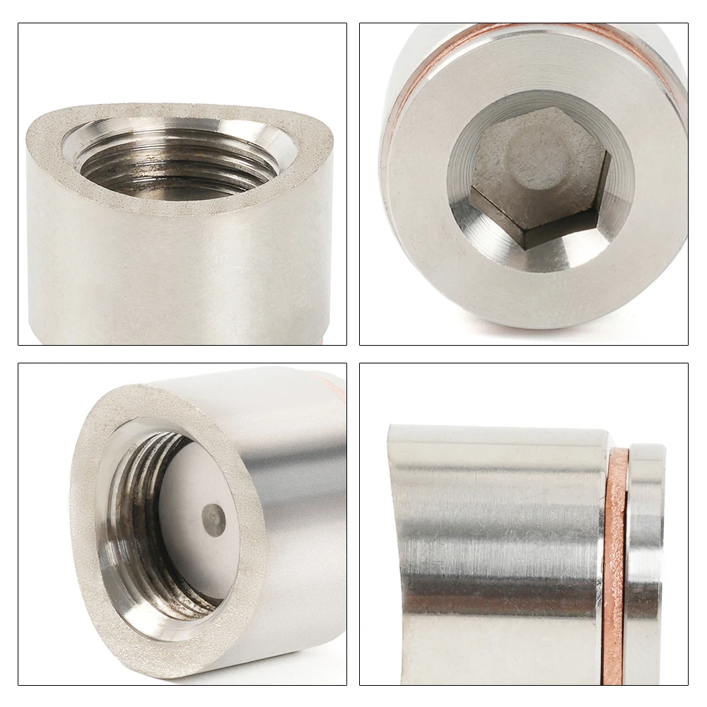 MUGE-Stainless Steel M18 x 1.5 O2 Oxygen Sensor Bung Mounting Bungs And Plugs Adapter With Notched Style Mounting Nut THB078