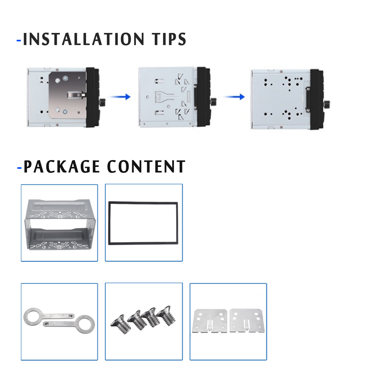 2din estéreo rádio gaiola quadro unidade universal dvd player caixa fascia painel placa caso áudio traço montagem quadro kit acessórios