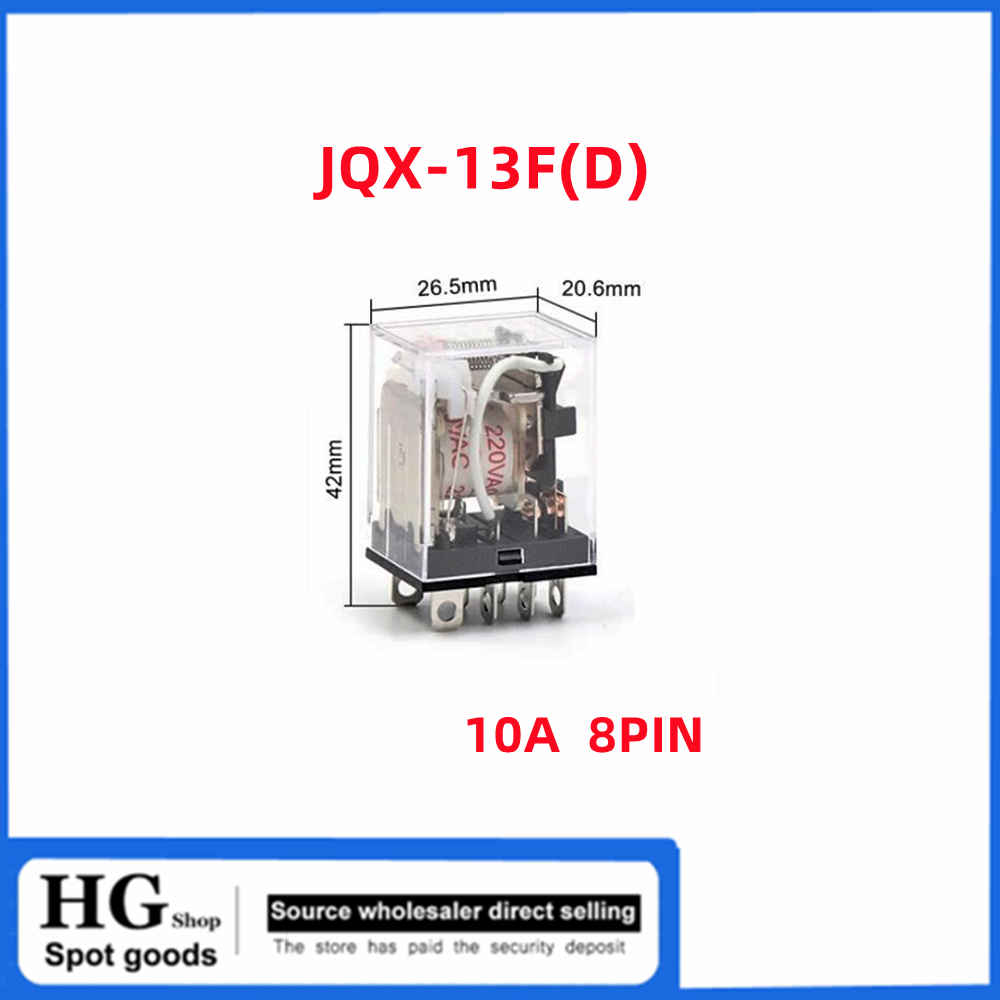JQX-13F 2Z Nuovo originale AC AC220V DC 24V8 pin JZX-22F 2Z JZX-22F 3Z 11pin JZX-22F 4Z Relè elettromagnetico a 14 pin
