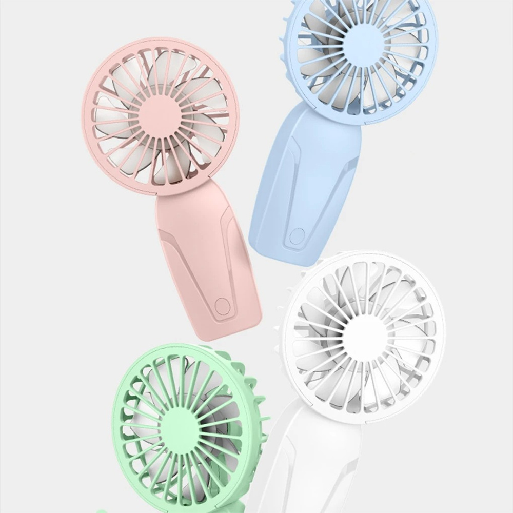 Noise Free Rechargeable Mini Fan For Silent Cooling Experience Lightweight Portable Mini Pocket Fan white ﻿
