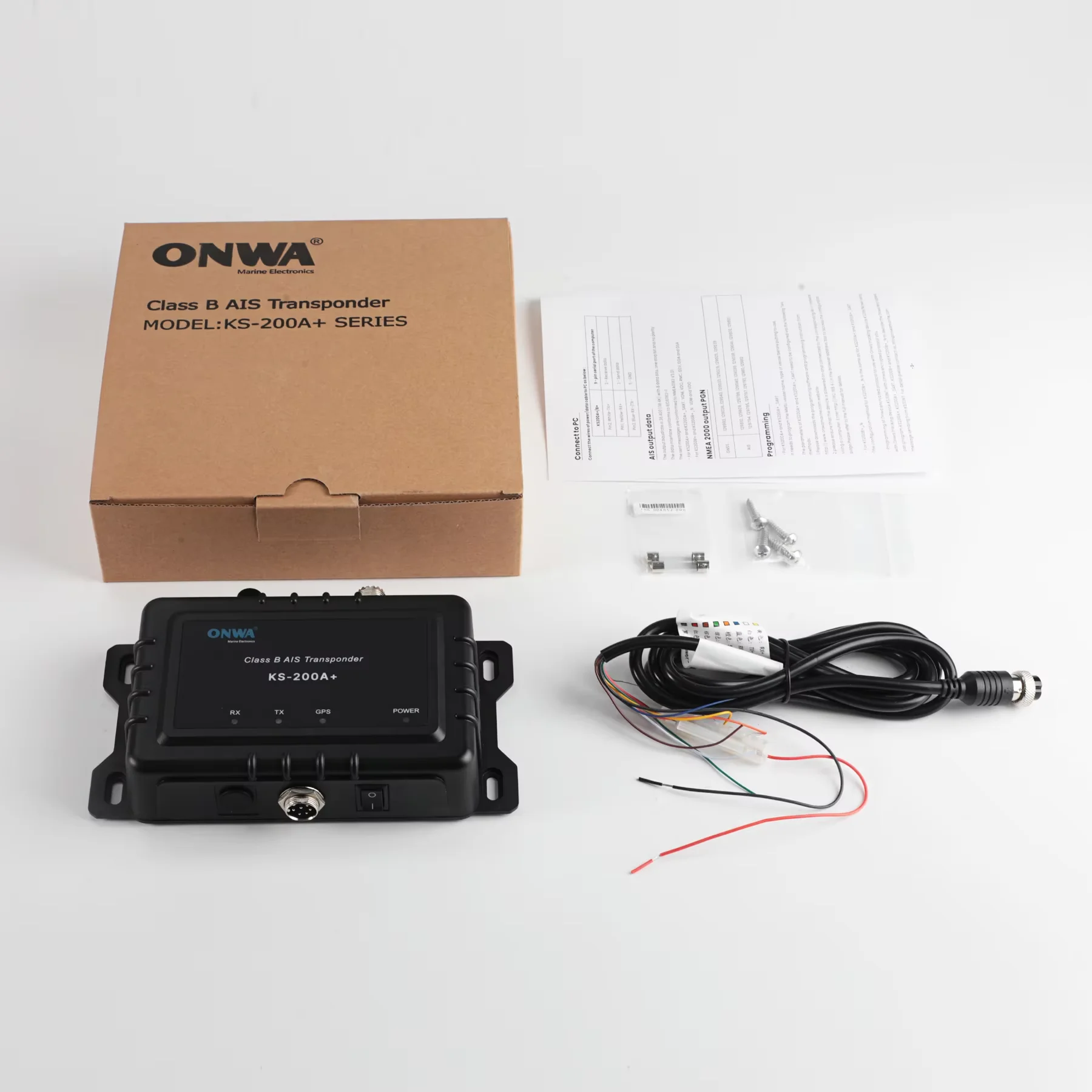 ONWA KS-200A+ AIS Transponder Marine AIS 5 Watt Klasse B+ AIS Transponder Unterstützt nmea2000 mit WLAN