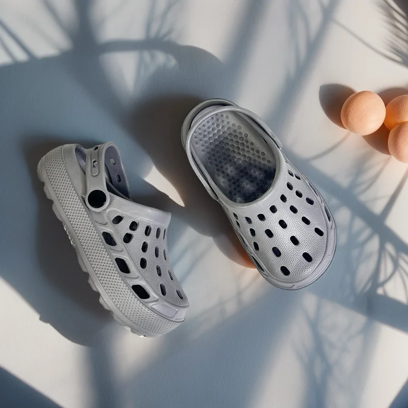 Urocze dziecięce buty plażowe Lekkie, oddychające sandały dziecięce Buty do nauki na świeżym powietrzu Modne proste obuwie EVA Clog