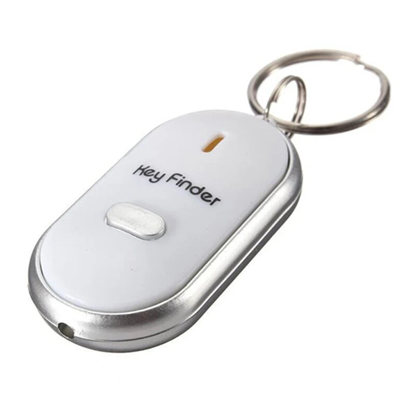 LED Key Finder Locator Find Lost Keys Chain Keychain Whistle Sound Control поиск по фотографии trava anti furto encontrar chave