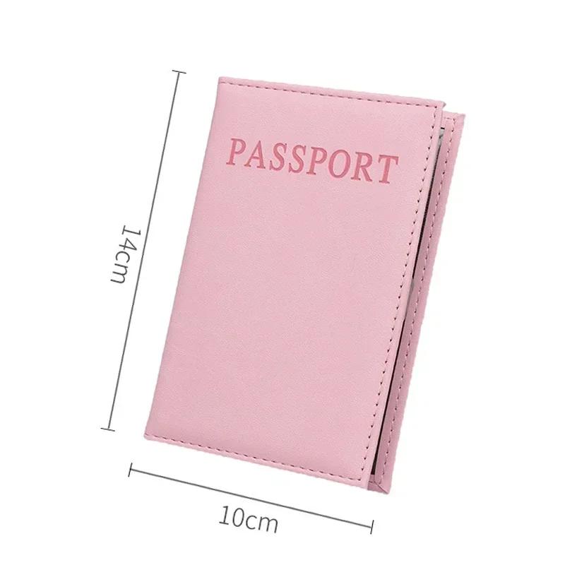 1 pc moda nova pu feminino titular do passaporte caso casal modelos meninas viagem capa de passaporte unisex caso de cartão homem titular do cartão carteira