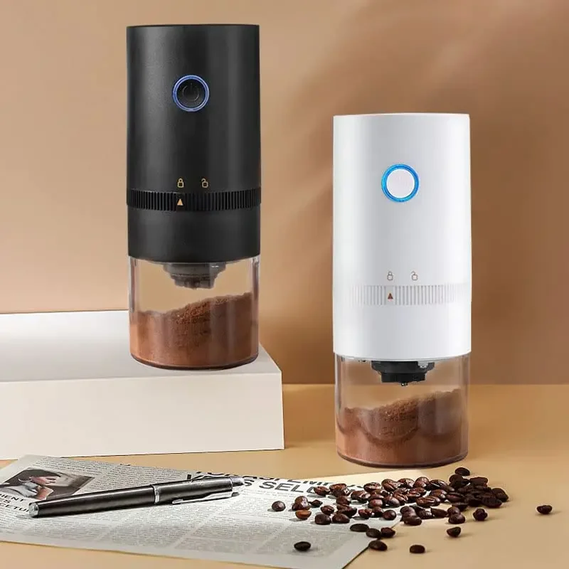 Nuovo macinacaffè TIPO C Carica USB Nucleo di macinazione in ceramica professionale Macinacaffè per chicchi di caffè Nuovo aggiornamento Elettrico portatile