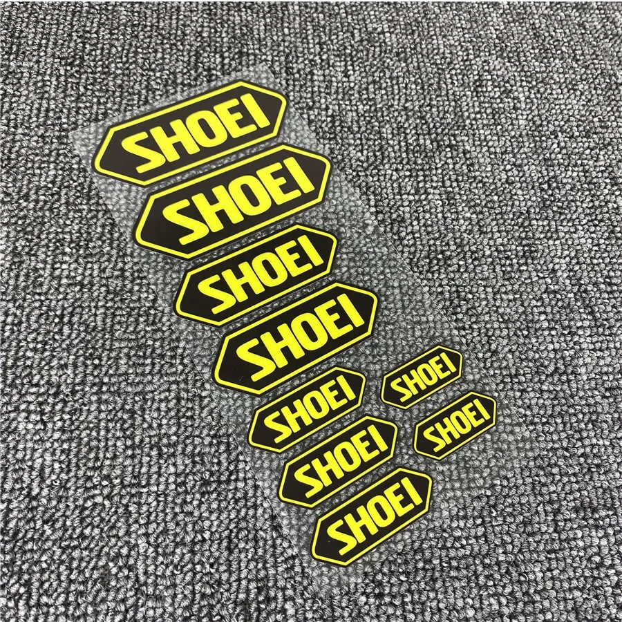 For Shoei Helm Voorruit 3M Reflecterende Stickers Moto Gp Auto Sticker Decals Racing Motorfiets 10Cm * 20cm/Set