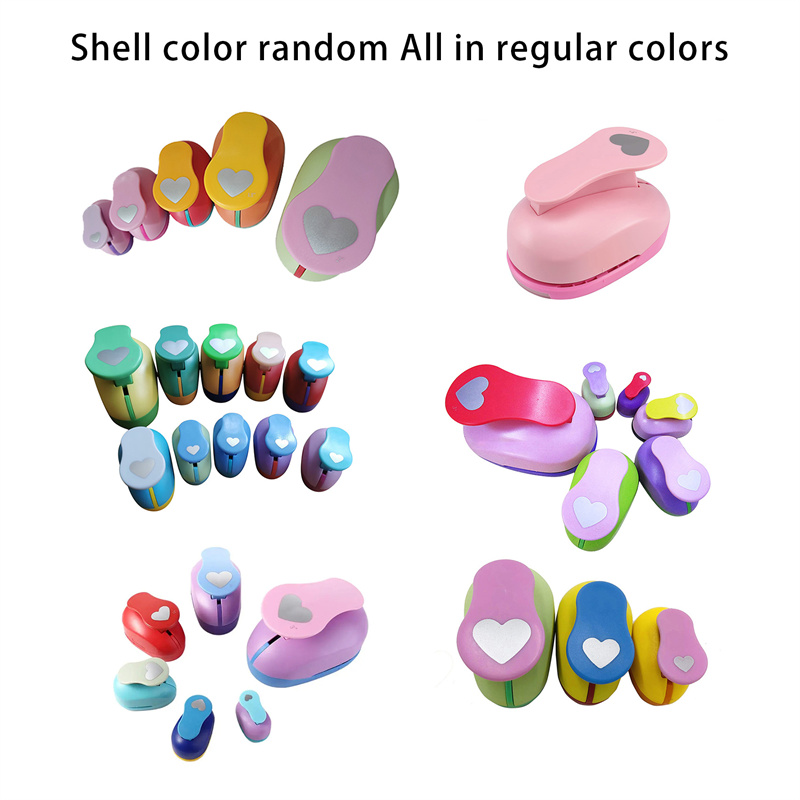 ハート型エンボスパンチ,ランダムカラー,日曜大工,スクラップブッキングマシン,切り絵,パンチ,ラウンドカッター,8mm, 15mm, 25mm, 38mm, 50mm