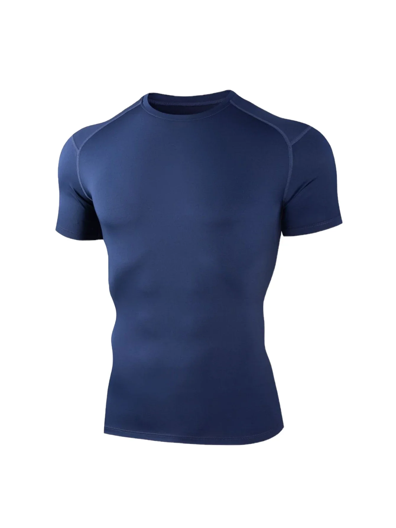 Camicie a maniche corte da uomo fresche e traspiranti, adatte per lo sport e il fitness, ad alta elasticità e ad asciugatura rapida