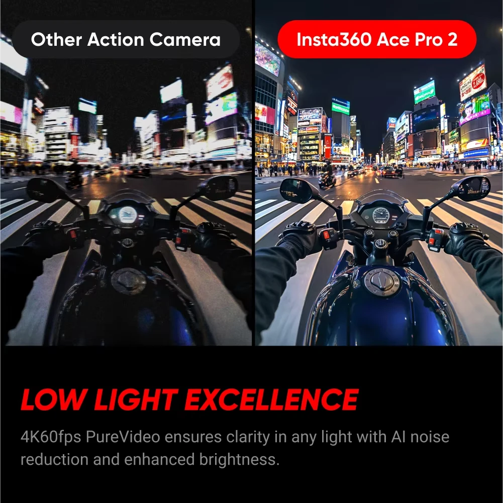Insta360 Ace Pro 2 - 8K Waterproof Action Camera Co-Engineered with Leica, 1/1.3" Sensor, Dual AI Chip, Leading Low Light