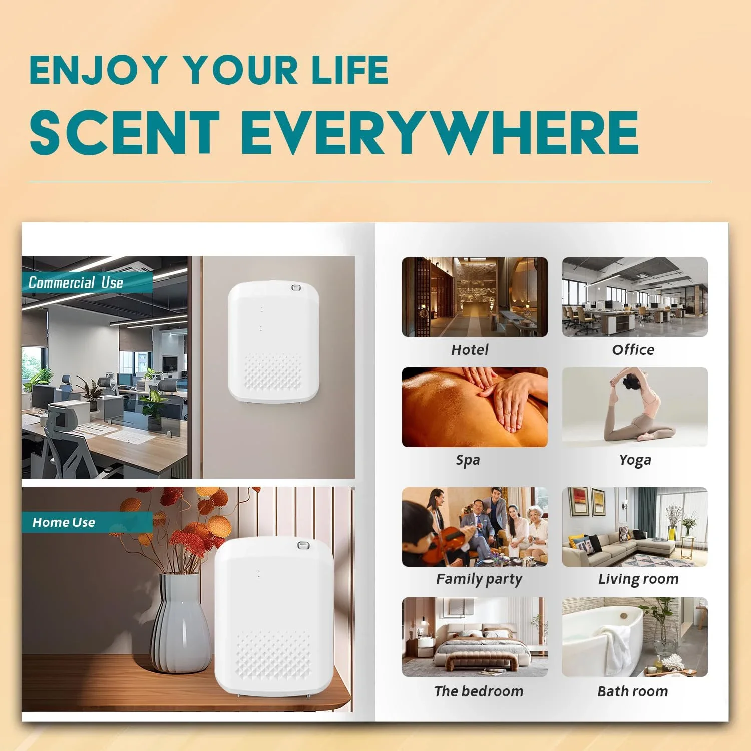 น้ําหอมDiffuser Aromatic Oil Diffuserไฟฟ้าHome Air Freshenerเครื่องแขวนผนังน้ํามันหอมระเหยDiffuserสําหรับโรงแรม