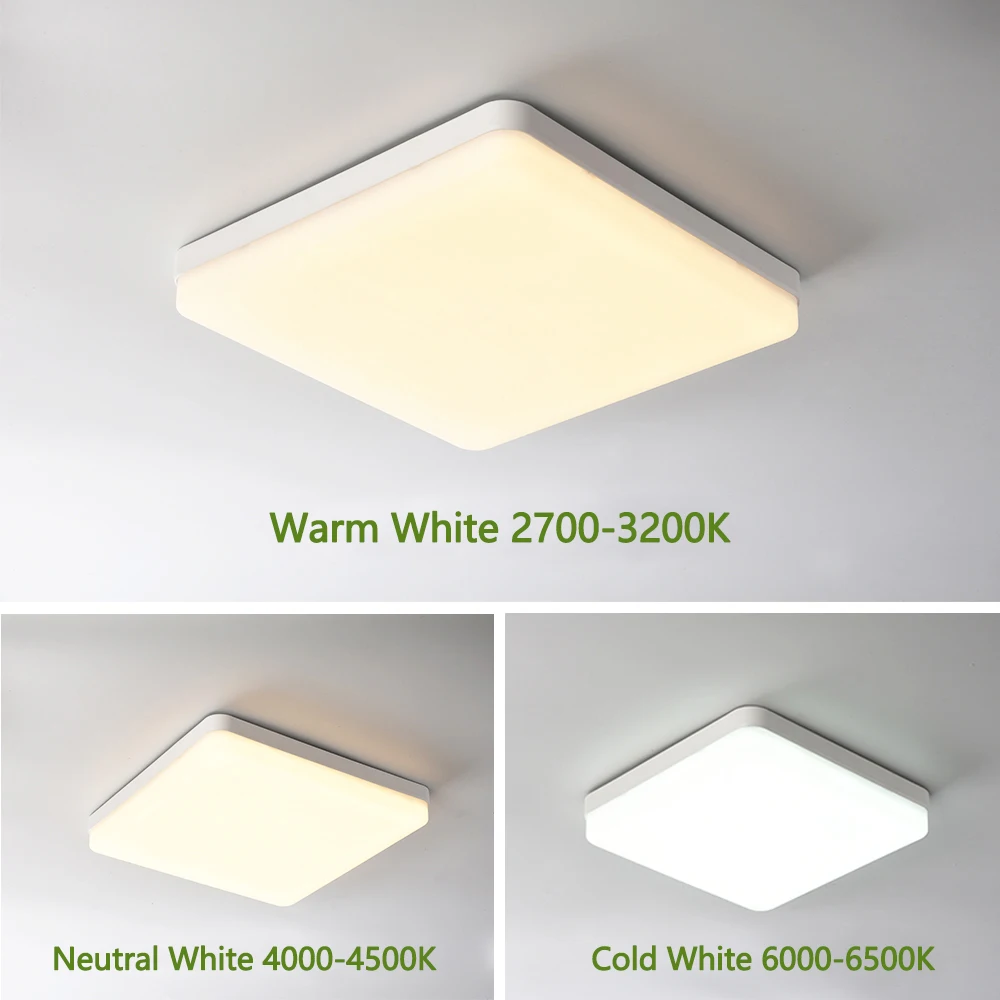 ไฟ LED เพดาน LED สําหรับ Yoom 24W 36W 48W เย็นสีขาวธรรมชาติ LED สแควร์ติดตั้งโคมไฟเพดานสําหรับห้องนั่งเล่น Yoom แสง