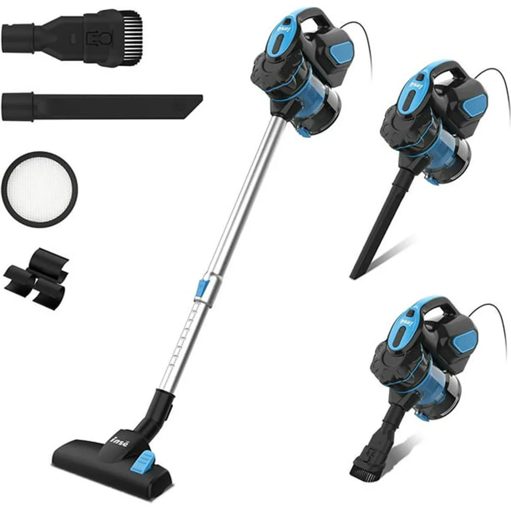 Staubsauger mit Kabel, INSE I5, 18 kPa, leistungsstarke Saugkraft, 600 W, Motorstab, Handstaubsauger für Zuhause, Tierhaare, Teppich