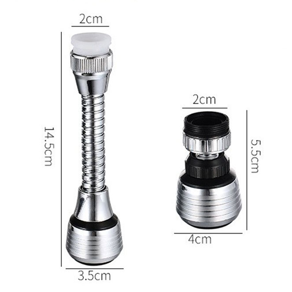 Oauee-grifo de cocina giratorio de 360 grados, aireador ajustable, modo Dual, pulverizador, difusor de filtro, boquilla de ahorro de agua, Conector de grifo