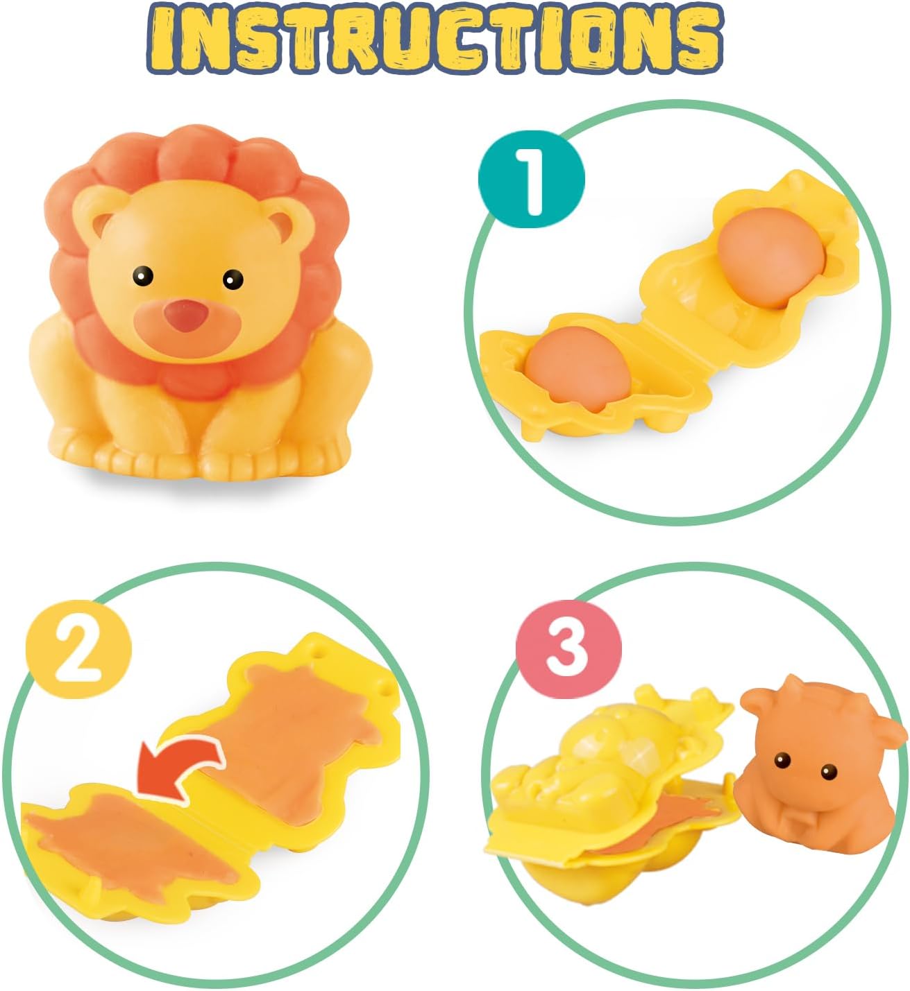 Cartoon 3D Animal Play Dough Molds DIY Creation Tools For Kids Toddlers Various Animal Molds Rolling Pins Clay Dough Accessories